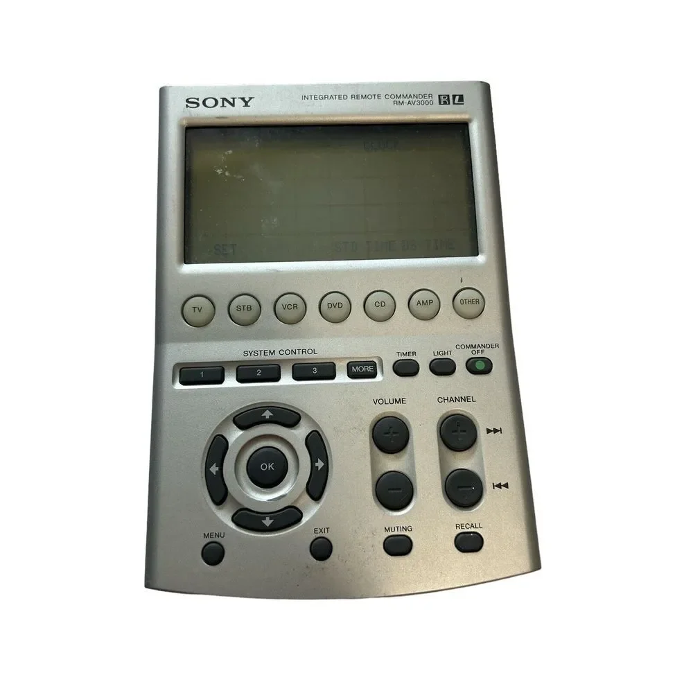 SONY (RM-AV3000) Integrated 18 Component‎ Universal Remote Commander Works